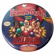 Nintendo Super Punch Out SNES - Promo Pin back Button 3 inch 1994 Vintage RARE - £38.04 GBP