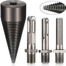 Wood Splitter Drill Bit With Shank, 4 Pcs. Removable Splitter/Drill Bit,... - £28.56 GBP