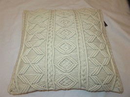 Ralph Lauren Meadow Cecily Macrame Sand Deco Pillow NWT $285 - £93.83 GBP