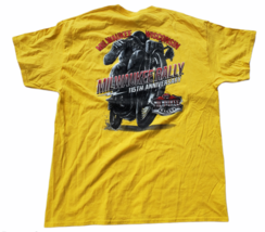 Milwaukee 115th Bike Rally Wisconsin Biker Club Shirt Size XL Yellow Gra... - $29.69