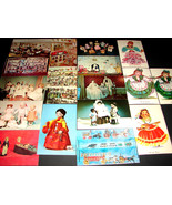 17 Vintage 1960-80 POSTCARDS Dolls Dollhouse Toys Doll House Collectible... - $24.69