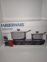 FARBERWARE 1500W SOLID DOUBLE BURNER ELECTRIC COOKTOP 2 TEMP CONTROLS HP... - €19,75 EUR
