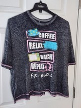 Friends TV Show Series Gray Short Sleeve Crew Neck Sleepwear T-Shirt Siz... - £11.34 GBP