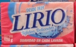 LIRIO LAUNDRY SOAP BAR ( JABON DE LAVANDERIA TEJIDOS DELICADOS ) 400g -F... - $19.46 CAD