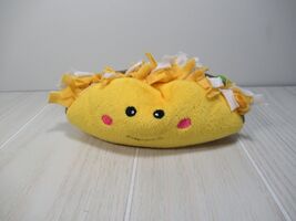 Zippy Paws smiling taco plush dog toy with squeaker squeaky USED - $4.11