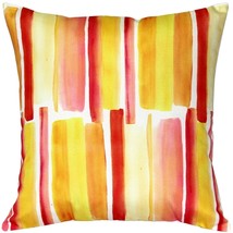 Karalina Beach Glass Orange Throw Pillow 20x20, with Polyfill Insert - £39.92 GBP