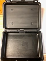 black plastic box carrying case 10x7x2 1/2 inches  - $17.00