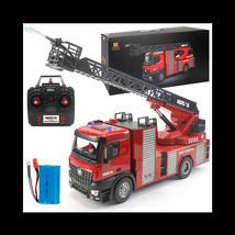 Radio Control Fire Truck, Sprays Water (1:14 Scale) Huina 1561 high-quality - £115.09 GBP