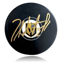 Zach Whitecloud Autographed Vegas Golden Knights Logo Puck COA Inscriptagraphs - $59.46