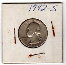 1942 Silver Washington Quarter - £15.62 GBP