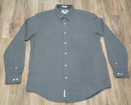 Club Room Size XL Arctic Grey Cotton New Mens Button Down Fitted Shirt - £54.59 GBP