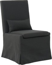 Dining Chair Padmas Plantation Sandspur Beach Charcoal Gray Birch Polyester - £1,782.53 GBP