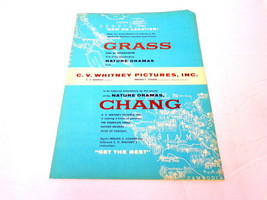 ORIGINAL Vintage 1956 Whitney Pictures Grass / Chang Industry Promotiona... - £38.91 GBP