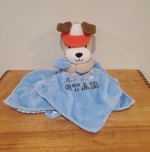 Okie Dokie Mommys All Star Blue Dog Lovey Security Blanket Rattle - £7.52 GBP