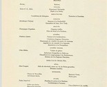 The Epicurean Dinner Menu Sir Morton Peto Delmonico&#39;s New York 1865 Repro - £22.15 GBP