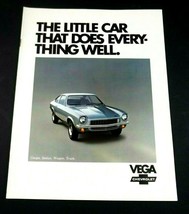 Chevrolet 1972 Vega Sales Brochure Sedan Coupe Wagon Truck Original - £7.81 GBP