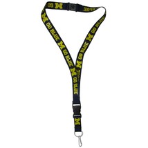 NCAA Michigan Wolverines Logo and Name Blue Lanyard 23&quot; Long 3/4&quot; Wide - £7.58 GBP
