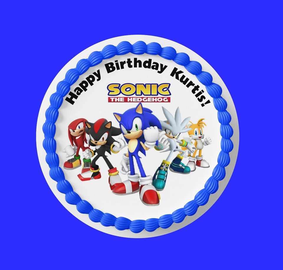 Personalize/Edible Birthday Cake Topper/ Peel like a sticker - $9.89
