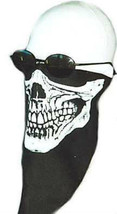 Skull Mask Face Protection Cloth Light Weight Washable Reusable Bugs Mot... - $9.89