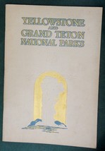 Antique Yellowstone And Grand Teton Nation Park Union Pacific Rr Photo Book - £69.81 GBP
