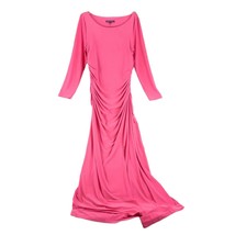 Nwt Boston Proper Pink Long Sleeve Stretch Cinch Body Evening Gown Maxi Dress L - £42.54 GBP