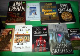 Lot of 9 Books John Grisham Vintage Paperback Thriller Crime Drama Suspense - £20.13 GBP