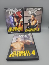 UFC Ultimate Knockouts 1, 2, 3 &amp; 4 DVDs 2004 Ultimate Fighting Championship - £7.68 GBP