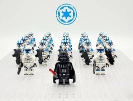 23pcs Star Wars 501st Legion Darth Vader Captain Rex Jesse Minifigures Toys Gift - £27.32 GBP