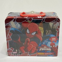 Marvel Ultimate Spider-Man 48 Pieces Puzzle In Tin Lunch Box - £11.64 GBP