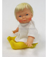 1967 Vintage Ideal Newborn Thumbelina Doll 10” with pull string 1960s org outfit - $40.00
