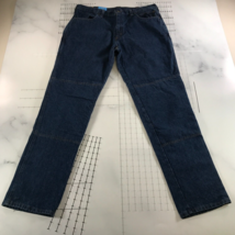 Vintage Draggin&#39; Jeans Mens 40x34 Blue Straight Leg Cotton Partially Lined - $74.24