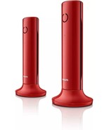 PHILIPS DECT M4502R/34 - 2-Pack Cordless Landline Telephone Duo Red  HQ ... - $399.00