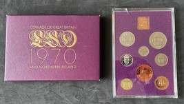 Great Britain Original 1970 Complete Eight Coin Poof Set~Free Shipping - £28.94 GBP