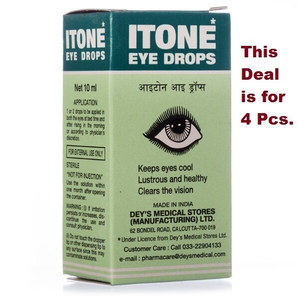 4x ITONE Herbal Eye Drop Keeps the eye cool and clear and increase the v... - $13.85