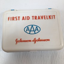 Vintage Johnson &amp; Johnson AAA First Aid Travel Kit with Contents bandage... - $20.00