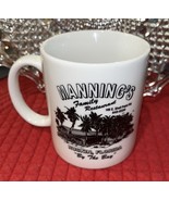 HTF MANNING&#39;S Family Restaurant mug cup Ruskin Florida advertising ceram... - $29.40