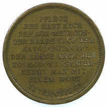 1911 German Coin Bath Token Wilhelm Anhalt Ostseebad Kolberg Aok Pharmacy Beauty - £36.39 GBP