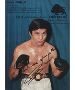 Rene Roque 1970s French Boxing Champion Hand Signed Photo - £35.52 GBP