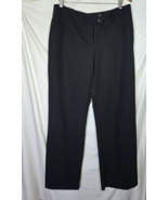 Apt 9 Black Dress Pants Women&#39;s 14 Pockets Belt Loops Business - £8.20 GBP