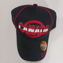 Parquet Canada Men's Back Strap Black Cotton Blend Baseball Cap Hat - $20.78