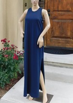 Long Sleeveless Dress w/side slits by Athleta (Destination Dress), S, navy color - £30.07 GBP