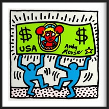Andy Warhol / Keith Haring (Andy mouses) beautiful! - £1,973.42 GBP