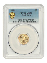 1995 Gold Eagle $5 PCGS MS70 - £1,138.06 GBP