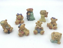 1 Angel Teddy Babies 7 Bears Dancing Couple Lot Collection 2.5&quot; 8 Total - £9.55 GBP