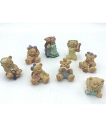 1 Angel Teddy Babies 7 Bears Dancing Couple Lot Collection 2.5&quot; 8 Total - £9.57 GBP