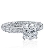 Platin GIA Zertifiziert 4,55 Ct Rund Solitär Diamant Verlobungs Ewiger Ring - $40,587.00