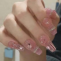 24Pcs Pink Ballet Fake Nails - $14.95