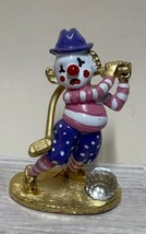 Spoontique Clown Golfer Swarovski Crystal Golfing Enameled 2.25&quot; #KM472 - £7.57 GBP