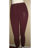 Lululemon Burgundy Fold Over Waist Cropped Pants Leggings Size 2 ? - $19.79