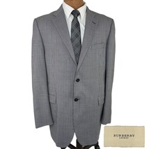 Burberry London Bond Street Blazer 44L Gray  100% Wool Suit Jacket Sport... - $100.97